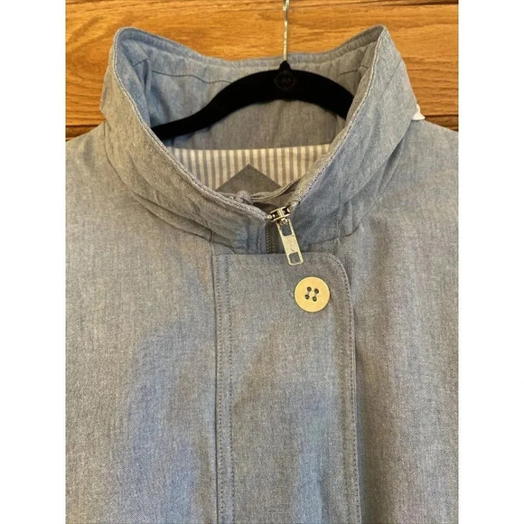 Izzi Women's Parka Jacket Full Zip Hooded 3X Blue - Picture 2 of 8